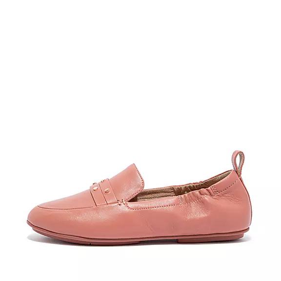 Fitflop Allegro Studded Leather Loafers Rose Womens - South Africa (MTOK19534)